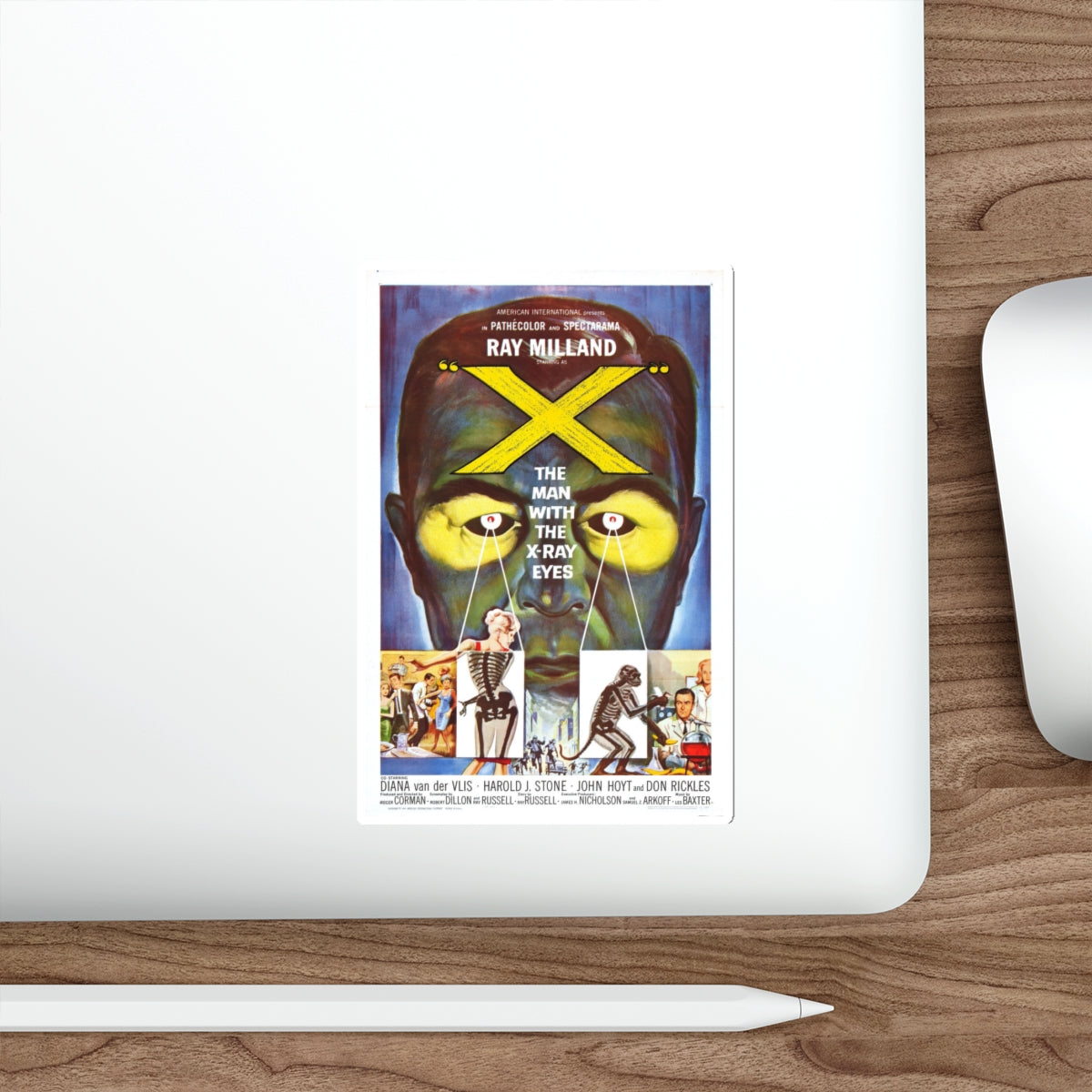 X - THE MAN WITH THE X - RAY EYES 1963 Movie Poster STICKER Vinyl Die-Cut Decal-The Sticker Space