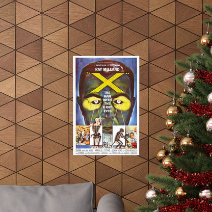 X - THE MAN WITH THE X - RAY EYES 1963 - Paper Movie Poster-The Sticker Space