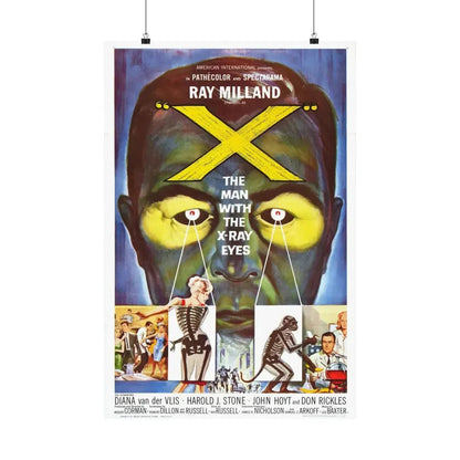 X - THE MAN WITH THE X - RAY EYES 1963 - Paper Movie Poster 20″ x 30″ Matte - The Sticker Space