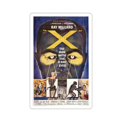 X The Man with the XRay Eyes 1963 Movie Poster STICKER Vinyl Die-Cut Decal 5 Inch - The Sticker Space