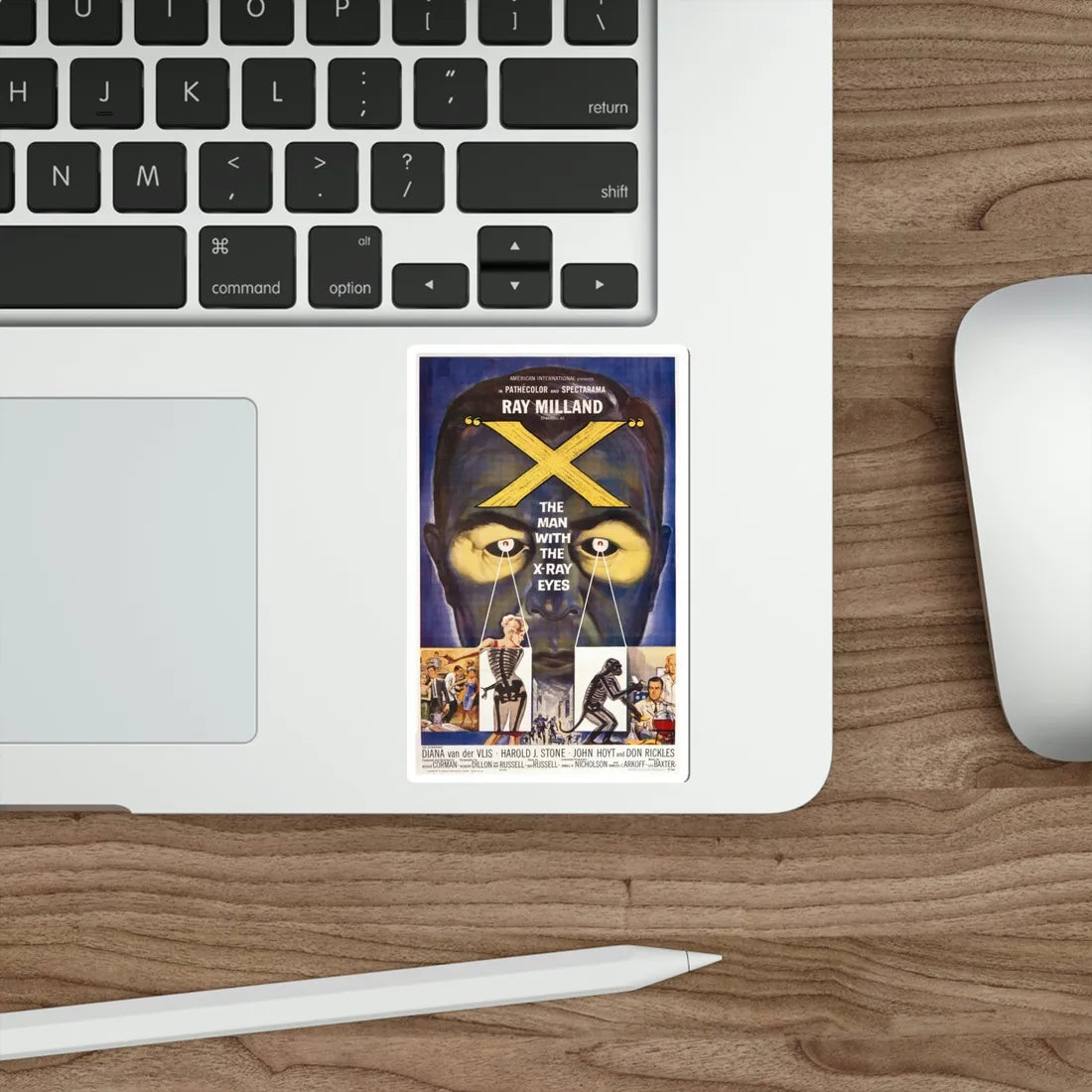 X The Man with the XRay Eyes 1963 Movie Poster STICKER Vinyl Die-Cut Decal - The Sticker Space