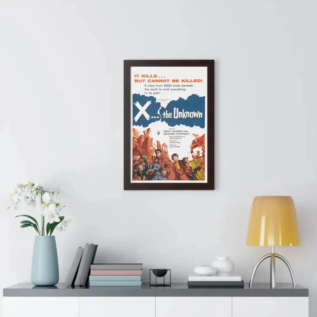 X - THE UNKNOWN 1956 - Framed Movie Poster - The Sticker Space