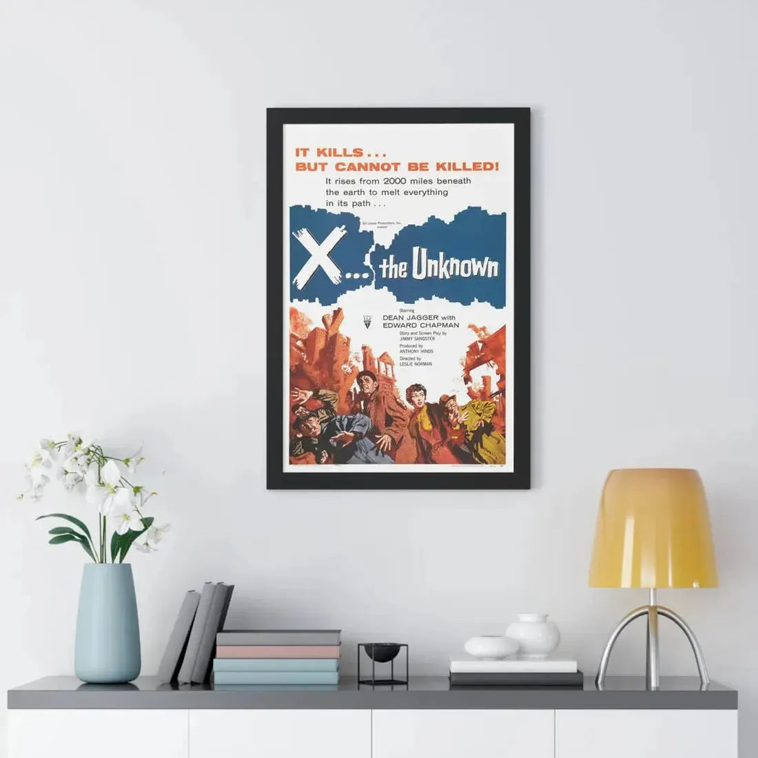 X - THE UNKNOWN 1956 - Framed Movie Poster - The Sticker Space