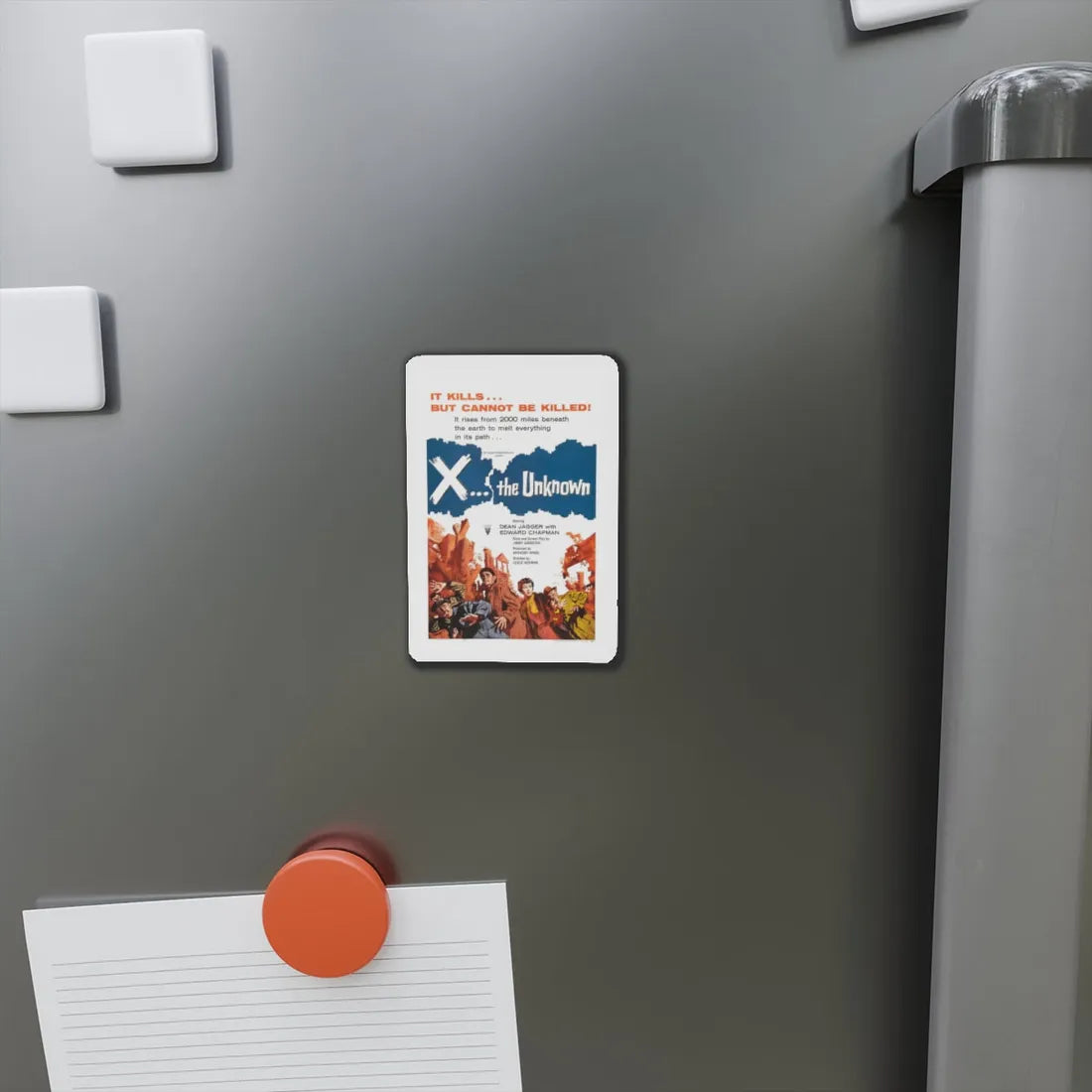 X - THE UNKNOWN 1956 Movie Poster - Refrigerator Magnet - The Sticker Space