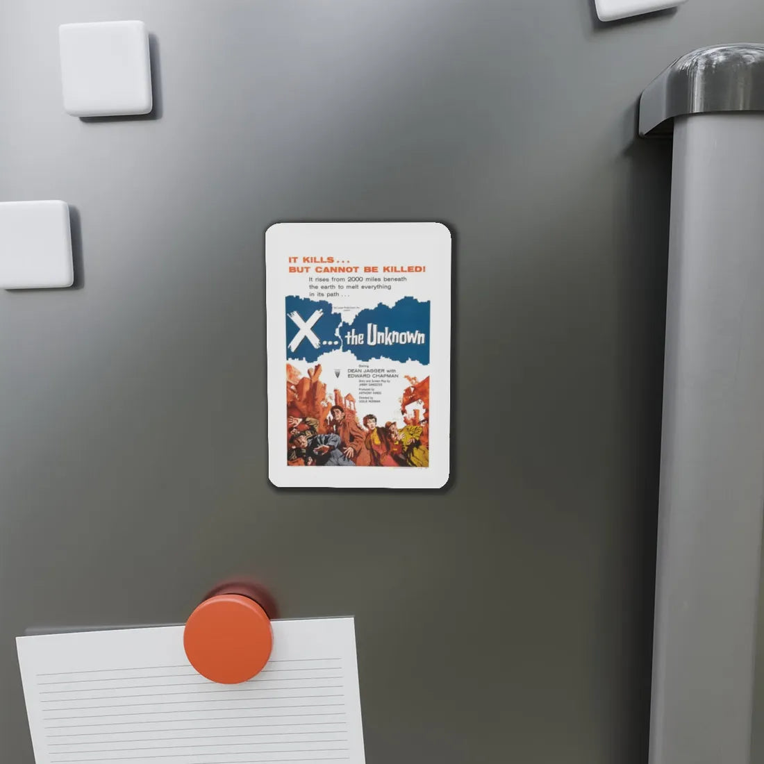 X - THE UNKNOWN 1956 Movie Poster - Refrigerator Magnet - The Sticker Space