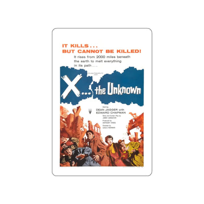 X - THE UNKNOWN 1956 Movie Poster STICKER Vinyl Die-Cut Decal 2 Inch - The Sticker Space