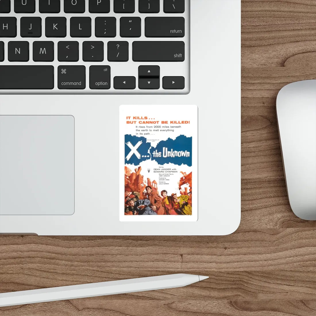 X - THE UNKNOWN 1956 Movie Poster STICKER Vinyl Die-Cut Decal - The Sticker Space