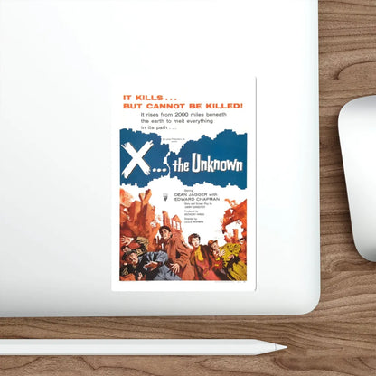 X - THE UNKNOWN 1956 Movie Poster STICKER Vinyl Die-Cut Decal - The Sticker Space