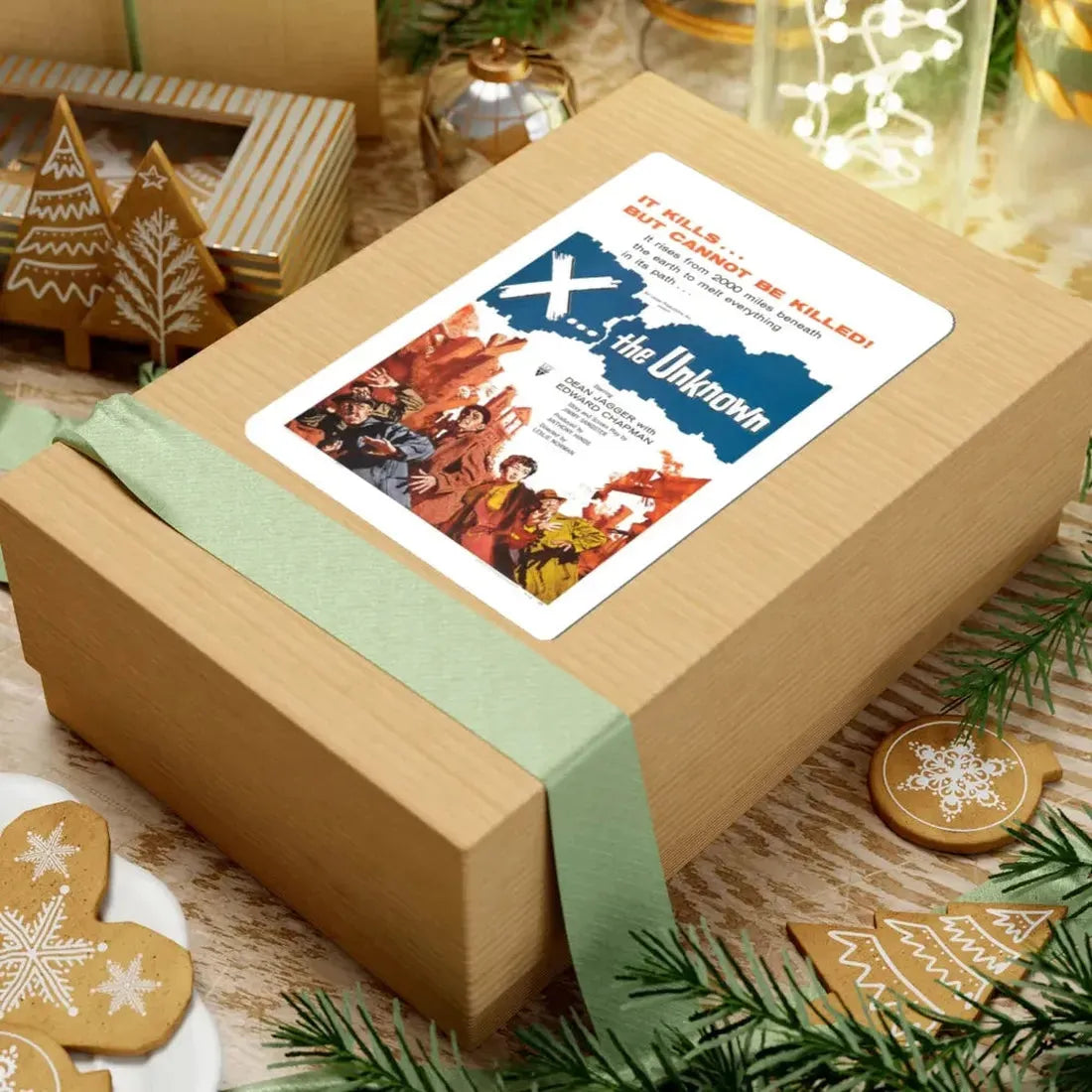 X - THE UNKNOWN 1956 Movie Poster - STICKER Vinyl Kiss-Cut Decal - The Sticker Space