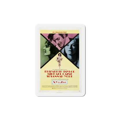 X Y and Zee 1972 Movie Poster Refrigerator Magnet 4 Inch - The Sticker Space