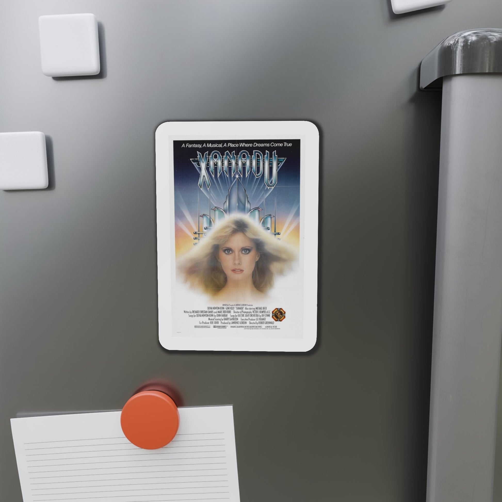 Xanadu 1980 Movie Poster Die-Cut Magnet-The Sticker Space