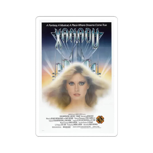 Xanadu 1980 Movie Poster - STICKER Vinyl Kiss-Cut Decal 2 Inch White - The Sticker Space