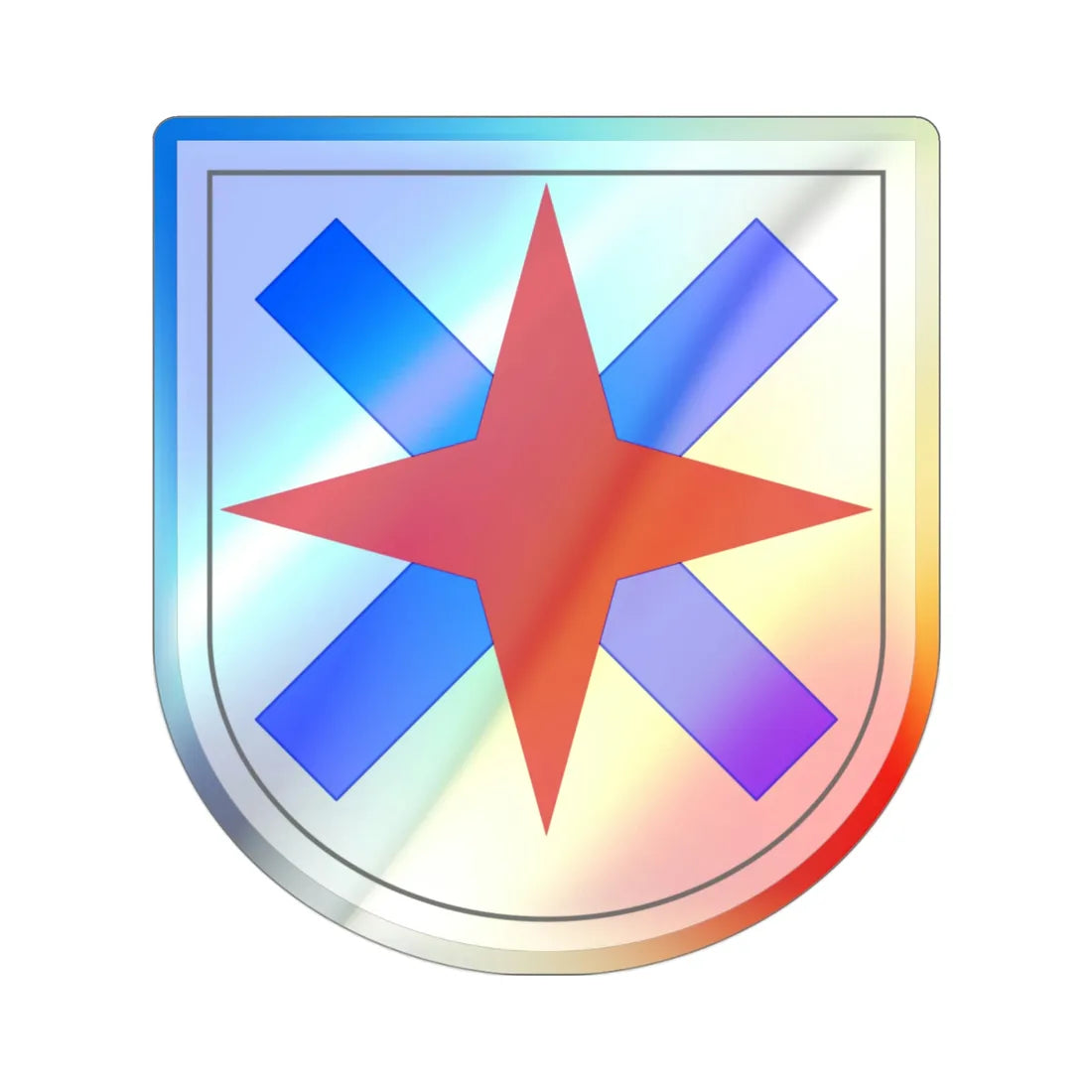 XIV Corps (U.S. Army) Holographic STICKER Die-Cut Vinyl Decal 3 Inch Holographic - The Sticker Space
