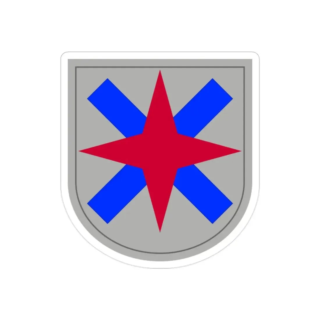 XIV Corps (U.S. Army) REVERSE PRINT Transparent Die-Cut STICKER 2 Inch Die-Cut Transparent - The Sticker Space