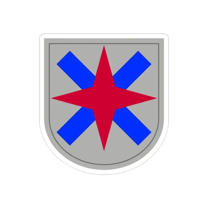 XIV Corps (U.S. Army) REVERSE PRINT Transparent Die-Cut STICKER 2 Inch Die-Cut Transparent - The Sticker Space