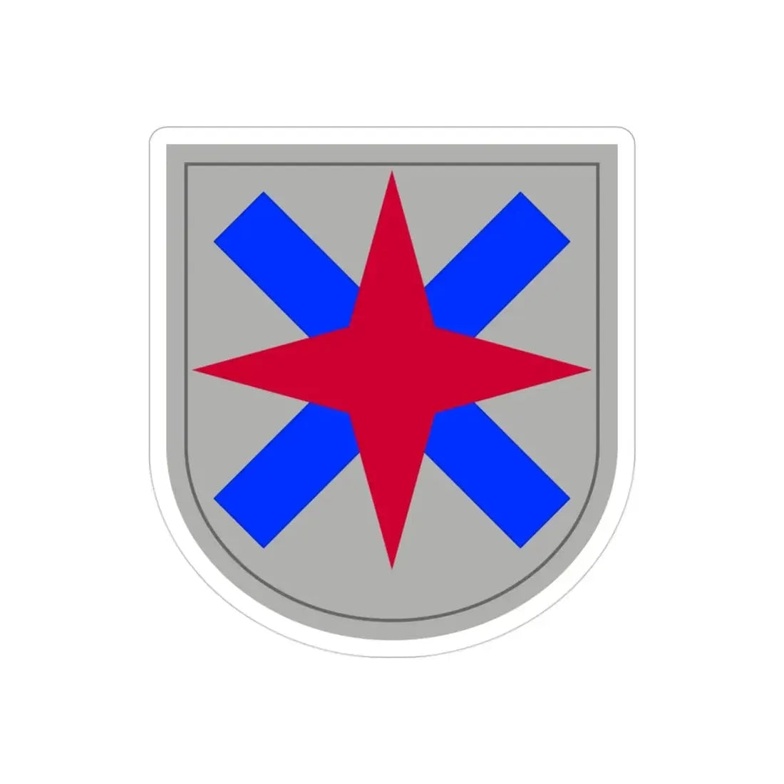 XIV Corps (U.S. Army) REVERSE PRINT Transparent Die-Cut STICKER 3 Inch Die-Cut Transparent - The Sticker Space