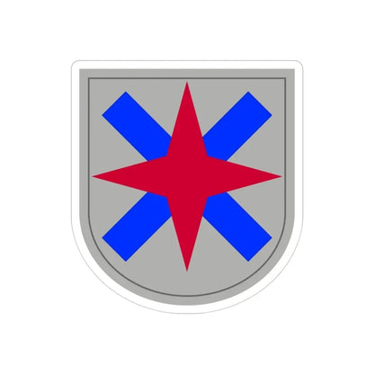 XIV Corps (U.S. Army) REVERSE PRINT Transparent Die-Cut STICKER 3 Inch Die-Cut Transparent - The Sticker Space
