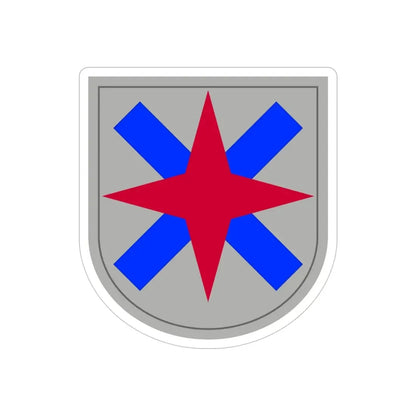 XIV Corps (U.S. Army) REVERSE PRINT Transparent Die-Cut STICKER 4 Inch Die-Cut Transparent - The Sticker Space