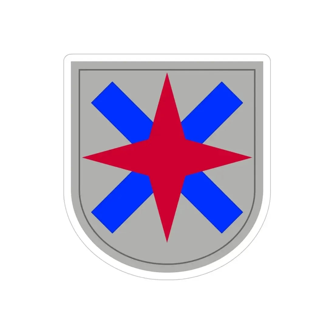 XIV Corps (U.S. Army) REVERSE PRINT Transparent Die-Cut STICKER 5 Inch Die-Cut Transparent - The Sticker Space