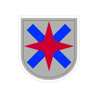 XIV Corps (U.S. Army) REVERSE PRINT Transparent Die-Cut STICKER 5 Inch Die-Cut Transparent - The Sticker Space