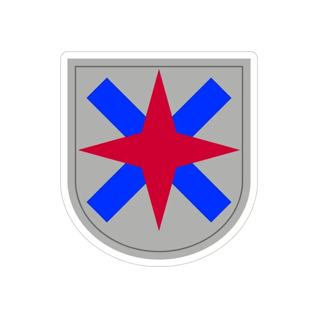 XIV Corps (U.S. Army) REVERSE PRINT Transparent Die-Cut STICKER 6 Inch Die-Cut Transparent - The Sticker Space