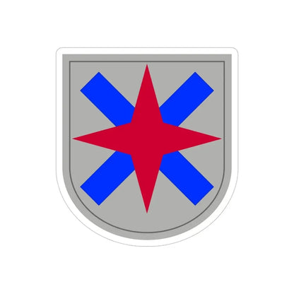 XIV Corps (U.S. Army) REVERSE PRINT Transparent Die-Cut STICKER 6 Inch Die-Cut Transparent - The Sticker Space