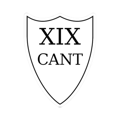 XIX Cantone coa (Switzerland) (Coat of Arms) STICKER Vinyl Kiss-Cut Decal 2 Inch White - The Sticker Space