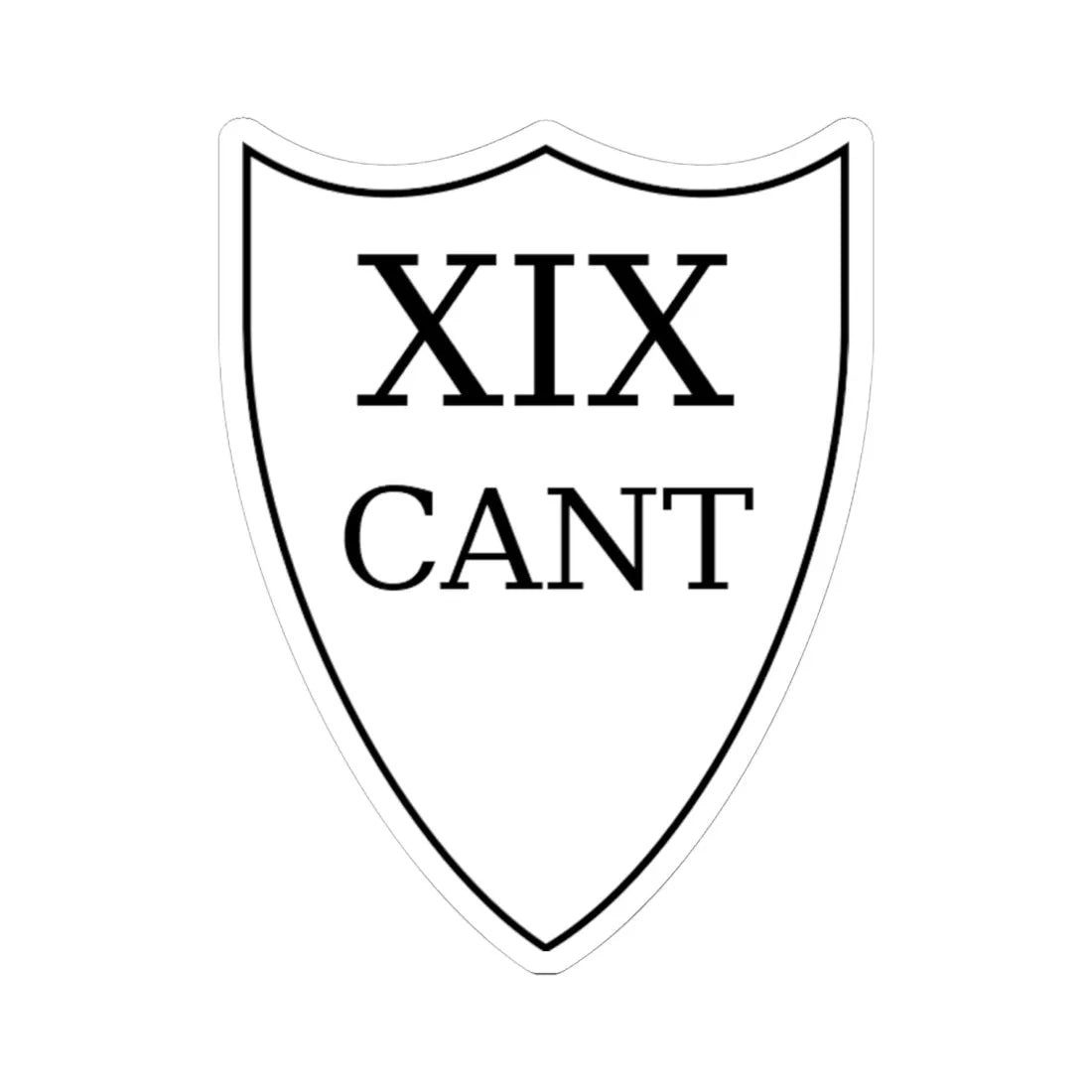 XIX Cantone coa (Switzerland) (Coat of Arms) STICKER Vinyl Kiss-Cut Decal 6 Inch White - The Sticker Space