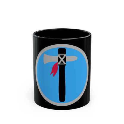 XIX Corps 1 (U.S. Army) Black Coffee Mug-11oz-The Sticker Space