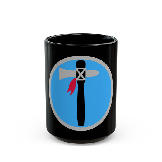 XIX Corps 1 (U.S. Army) Black Coffee Mug-15oz-The Sticker Space