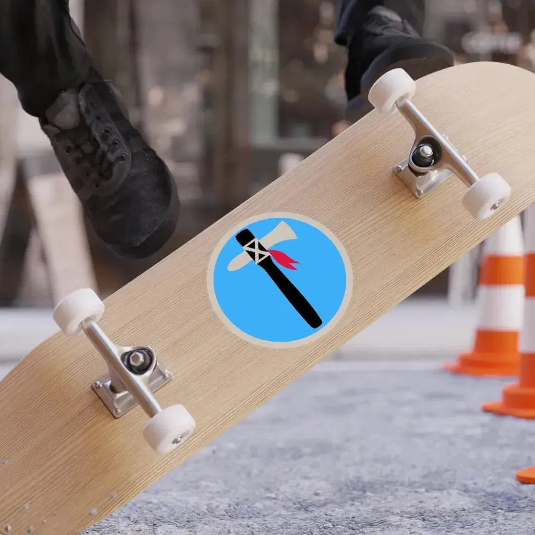 XIX Corps 1 (U.S. Army) REVERSE PRINT Transparent Die-Cut STICKER - The Sticker Space