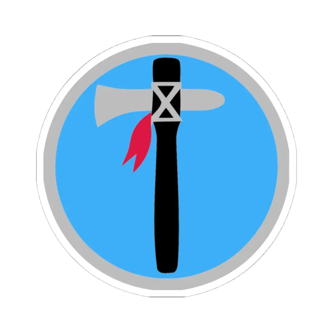 XIX Corps 1 (U.S. Army) STICKER Vinyl Kiss-Cut Decal 4 Inch White - The Sticker Space