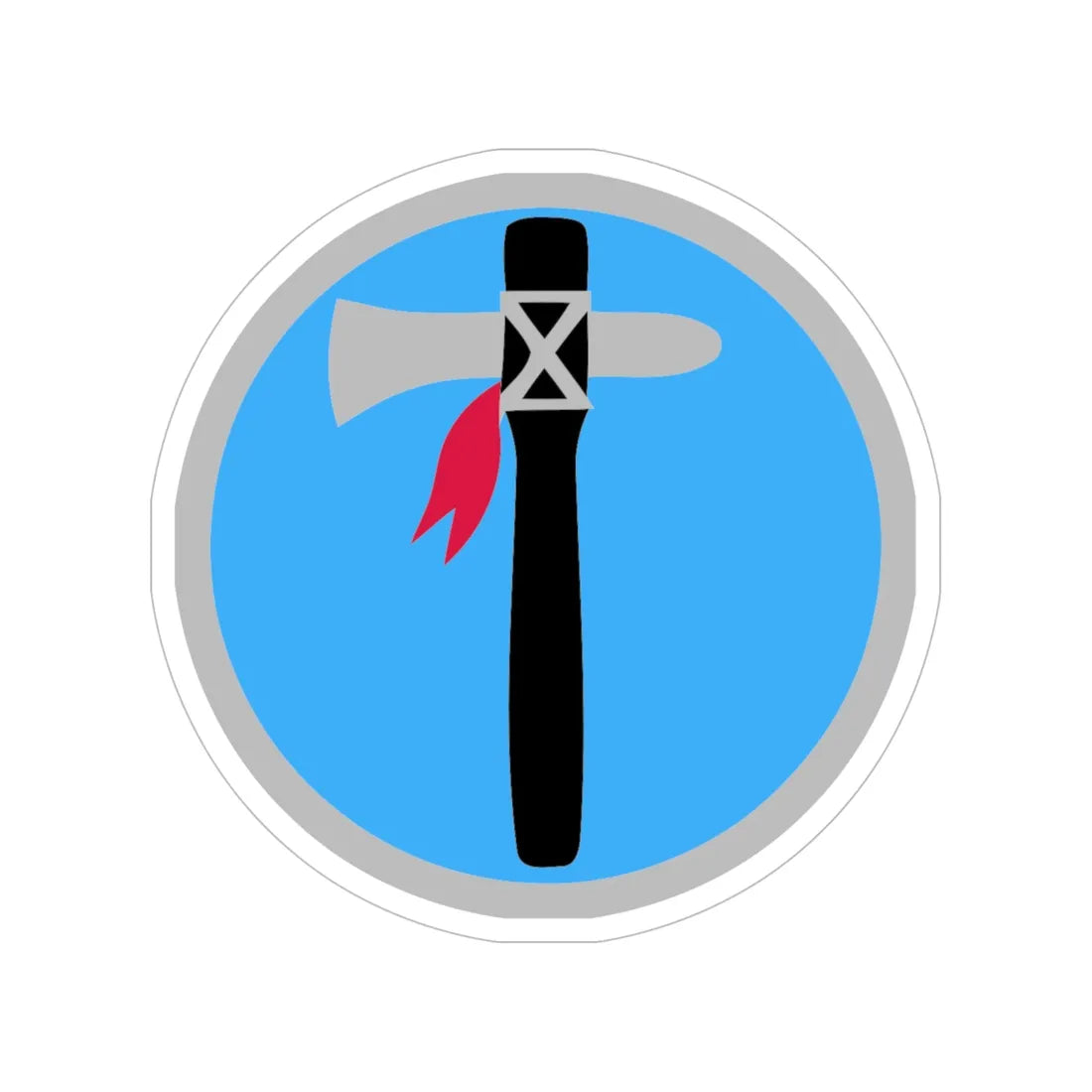 XIX Corps 1 (U.S. Army) Transparent STICKER Die-Cut Vinyl Decal 6 Inch - The Sticker Space