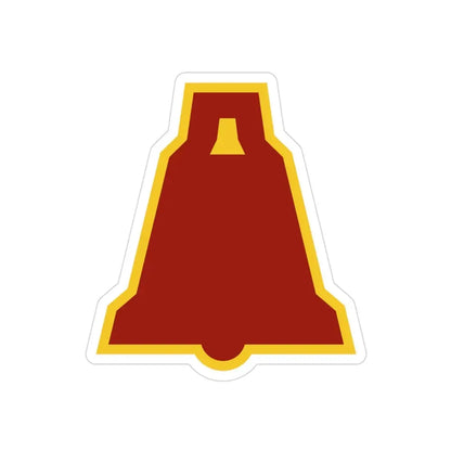 XIX Corps 3 (U.S. Army) REVERSE PRINT Transparent Die-Cut STICKER 3 Inch Die-Cut Transparent - The Sticker Space