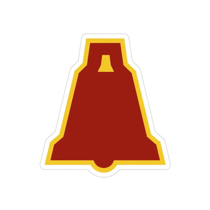 XIX Corps 3 (U.S. Army) REVERSE PRINT Transparent Die-Cut STICKER 5 Inch Die-Cut Transparent - The Sticker Space