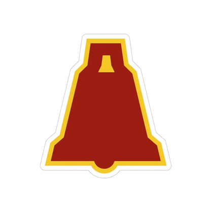 XIX Corps 3 (U.S. Army) REVERSE PRINT Transparent Die-Cut STICKER 6 Inch Die-Cut Transparent - The Sticker Space