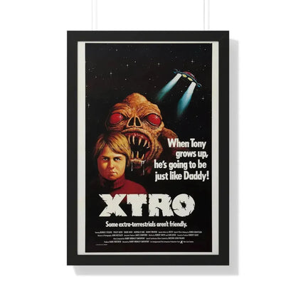 XTRO 1982 - Framed Movie Poster 20" x 30" Black - The Sticker Space