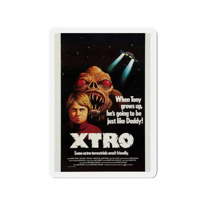 XTRO 1982 Movie Poster - Refrigerator Magnet 2 Inch Die-Cut - The Sticker Space