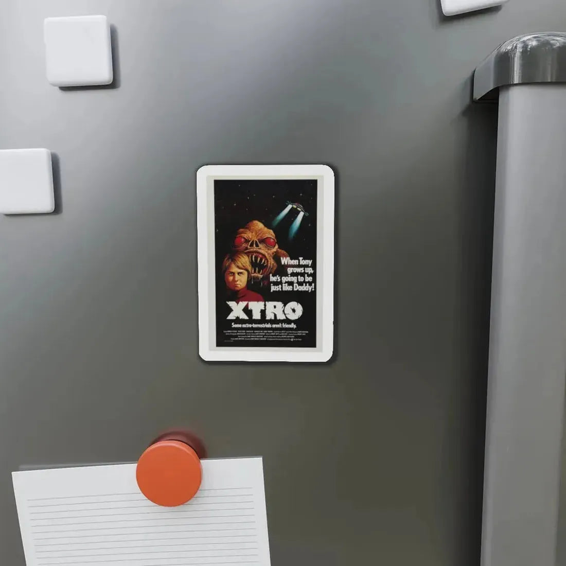 XTRO 1982 Movie Poster - Refrigerator Magnet - The Sticker Space