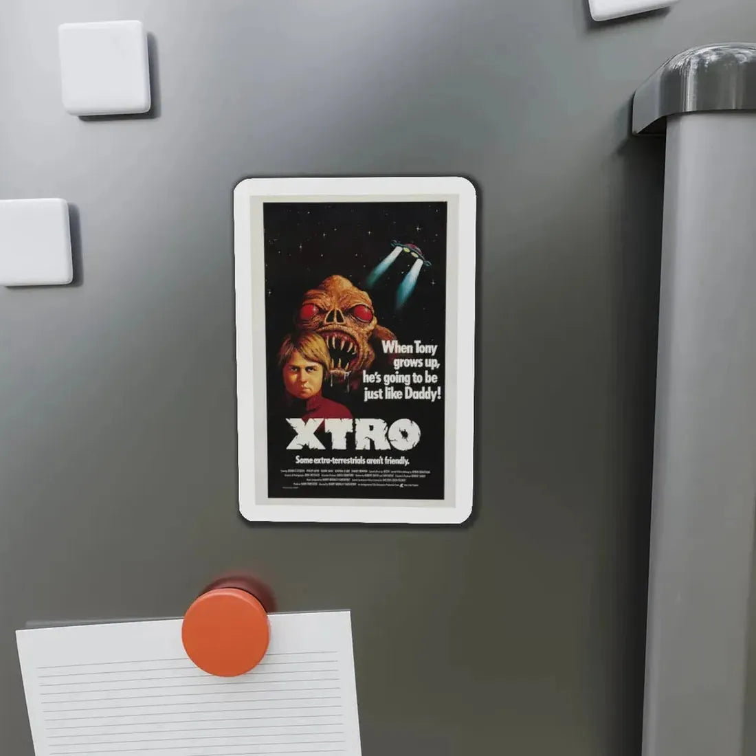 XTRO 1982 Movie Poster - Refrigerator Magnet - The Sticker Space