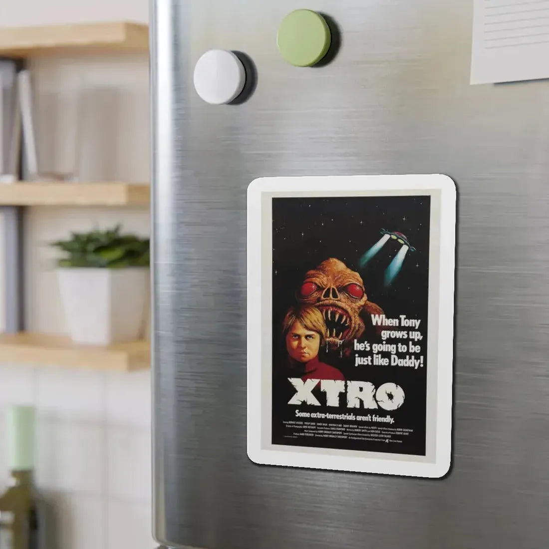 XTRO 1982 Movie Poster - Refrigerator Magnet - The Sticker Space