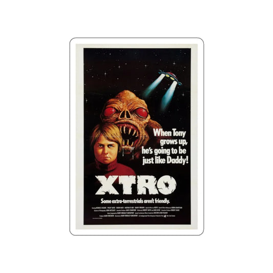 XTRO 1982 Movie Poster STICKER Vinyl Die-Cut Decal 2 Inch - The Sticker Space