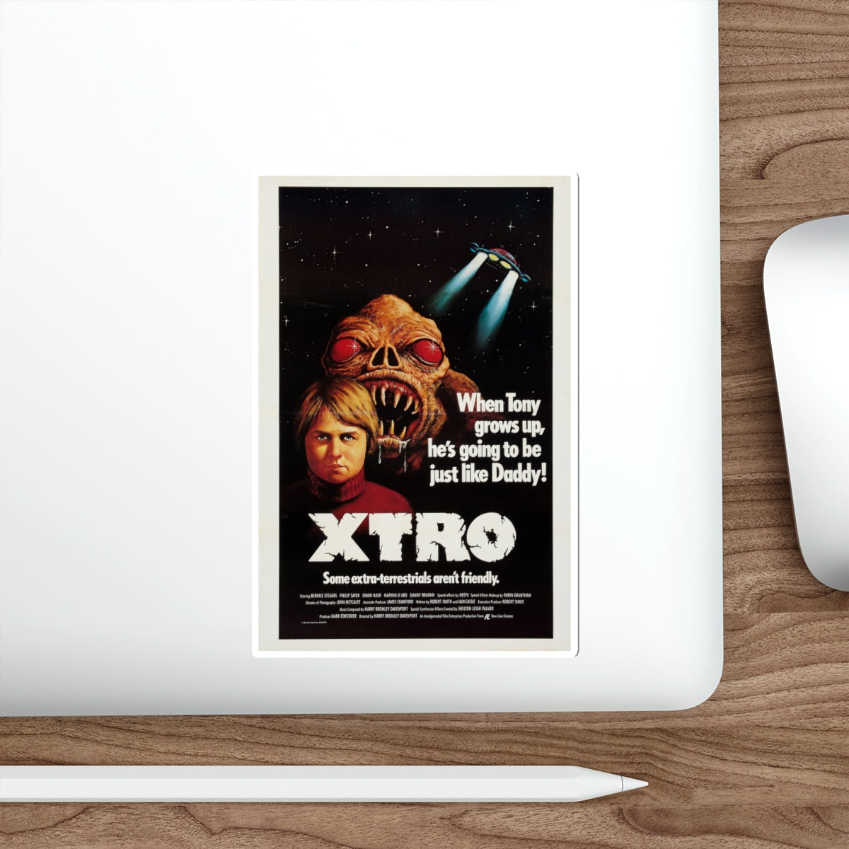 XTRO 1982 Movie Poster STICKER Vinyl Die-Cut Decal-The Sticker Space
