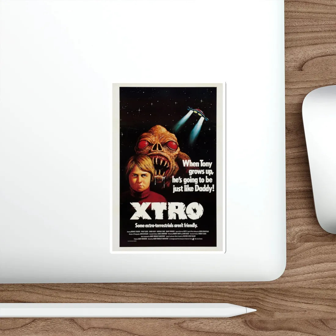XTRO 1982 Movie Poster STICKER Vinyl Die-Cut Decal - The Sticker Space