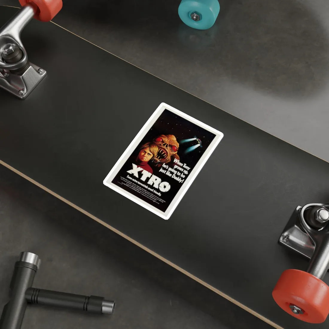 XTRO 1982 Movie Poster STICKER Vinyl Die-Cut Decal - The Sticker Space