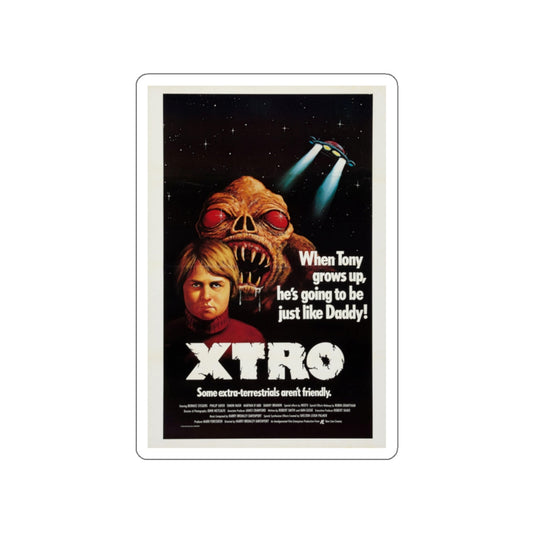 XTRO 1982 Movie Poster STICKER Vinyl Die-Cut Decal-White-The Sticker Space