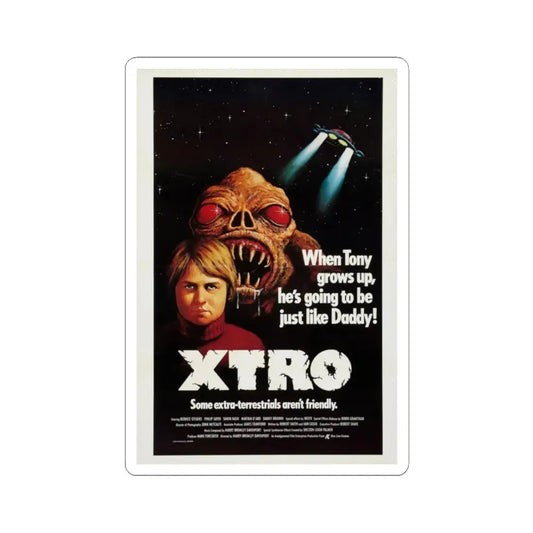 XTRO 1982 Movie Poster - STICKER Vinyl Kiss-Cut Decal 2 Inch White - The Sticker Space