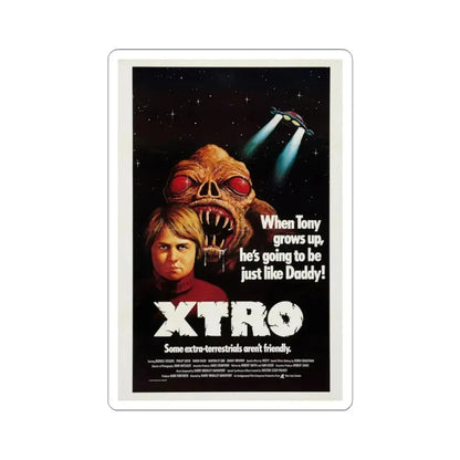 XTRO 1982 Movie Poster - STICKER Vinyl Kiss-Cut Decal 3 Inch White - The Sticker Space
