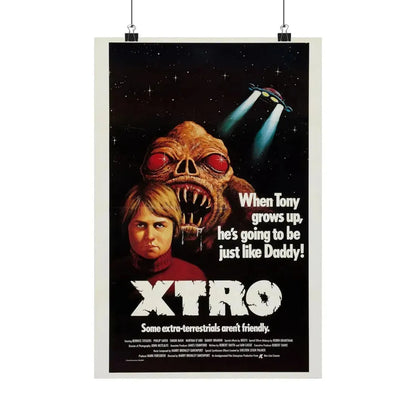 XTRO 1982 - Paper Movie Poster 12″ x 18″ Matte - The Sticker Space