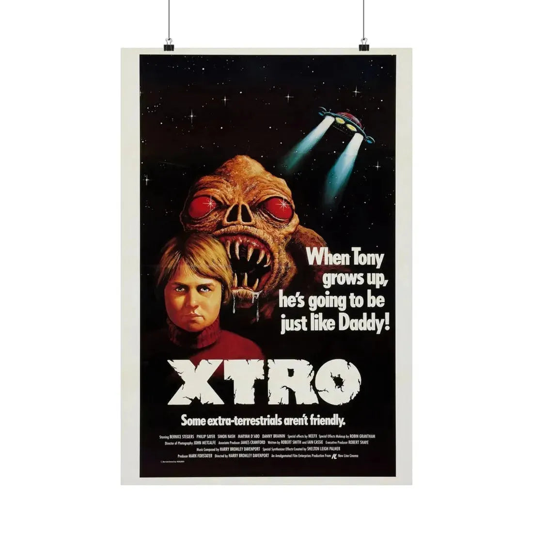 XTRO 1982 - Paper Movie Poster 20″ x 30″ Matte - The Sticker Space